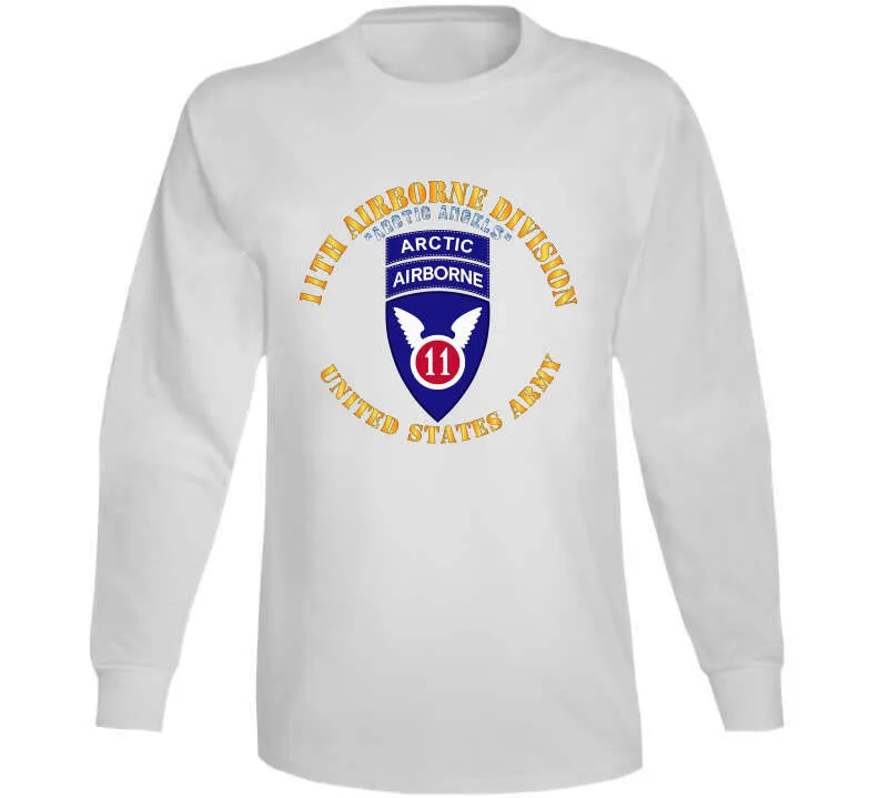 11th Airborne Division - Arctic Angels W Arctic Tab X 300 Classic T Shirt, Crewneck Sweatshirt, Hoodie, Long Sleeve