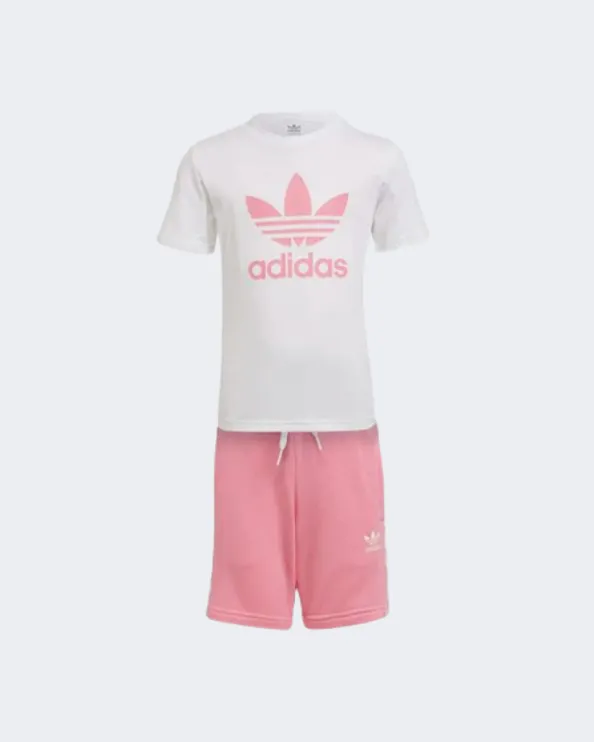 Adidas Adicolor Little-Girls Originals Suit Pink/White Hk2969