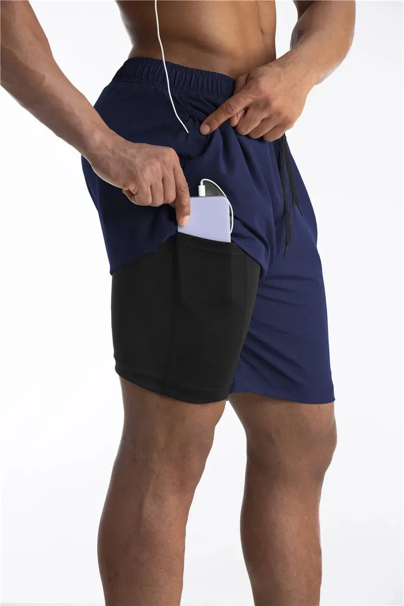 Armour Running Shorts with Liner and Phone Pocket