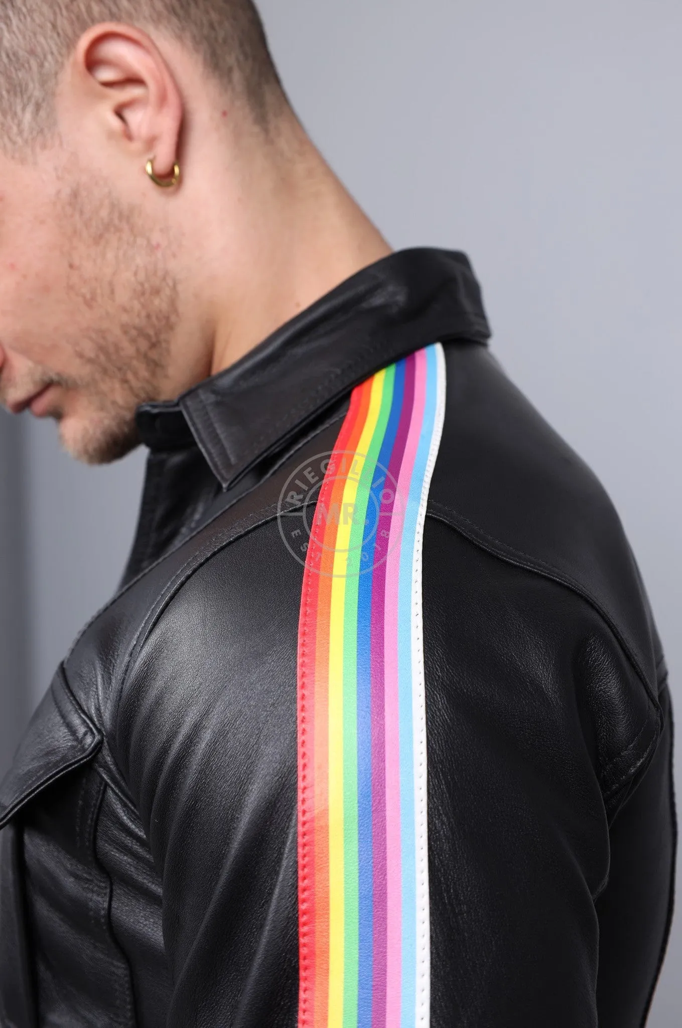 Black Leather Shirt Long Sleeves - PROUD Taping