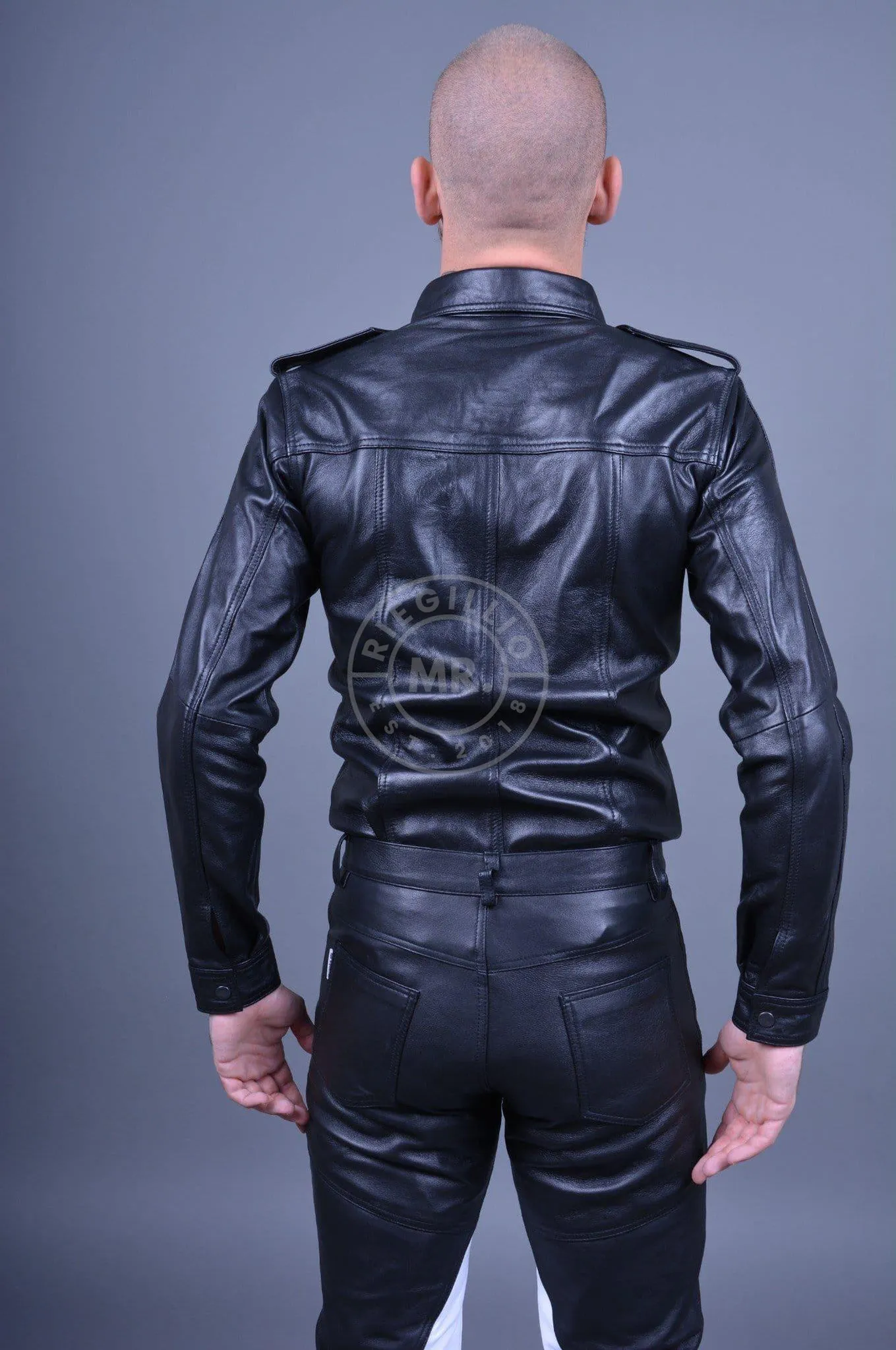 Black Leather Shirt Long Sleeves