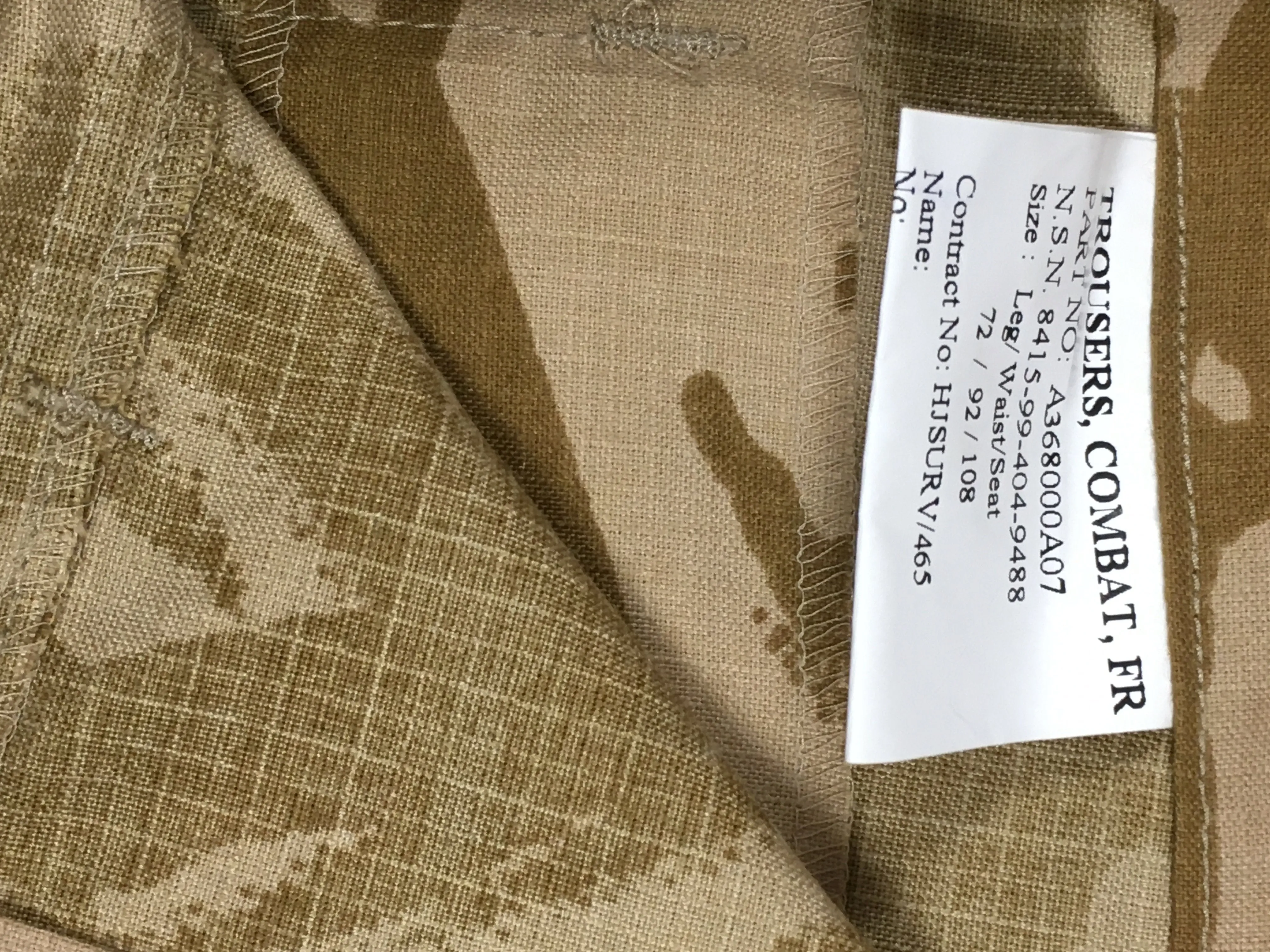 British Desert Camo Rip-Stop Trousers - Fire-resistant - Grade 1