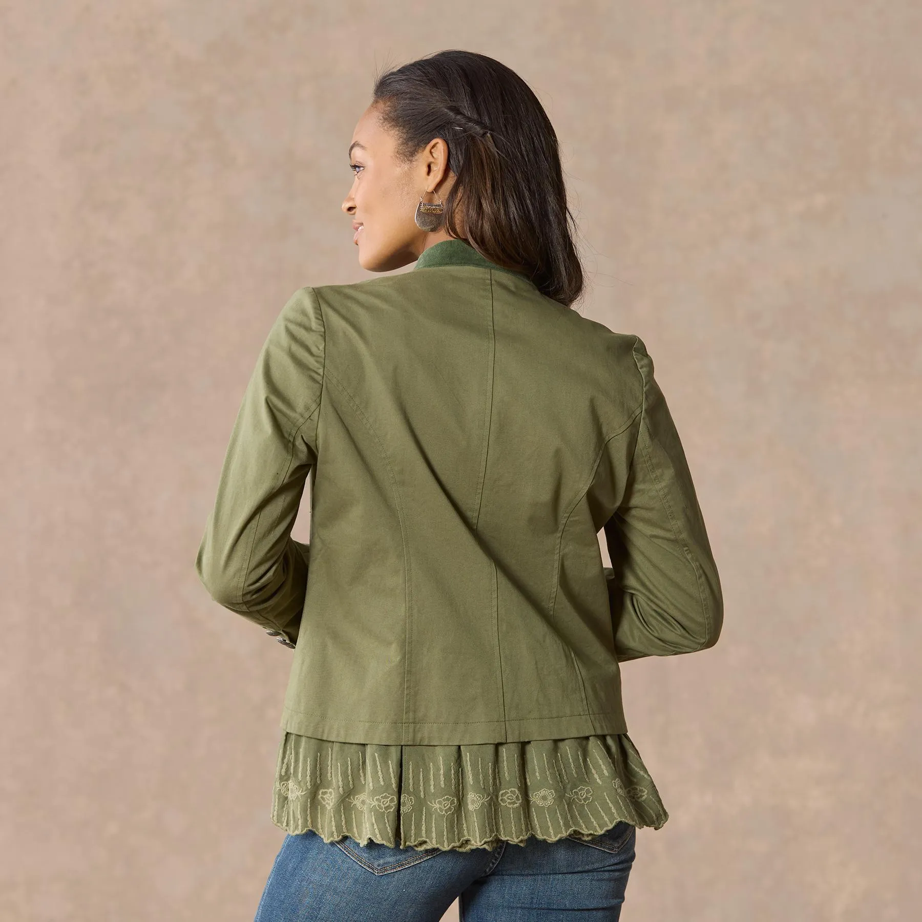 Caroline Ruffle Jacket