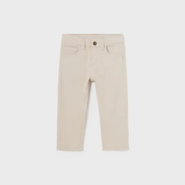 CREAM SLIM FIT TROUSER FOR BABY BOYS