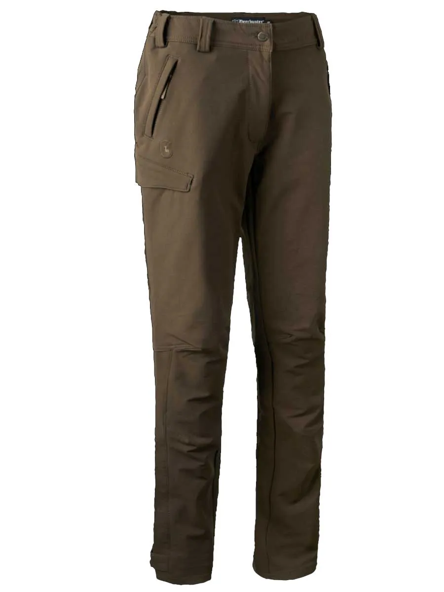 DEERHUNTER Lady Ann Full Stretch Trousers - Fallen Leaf