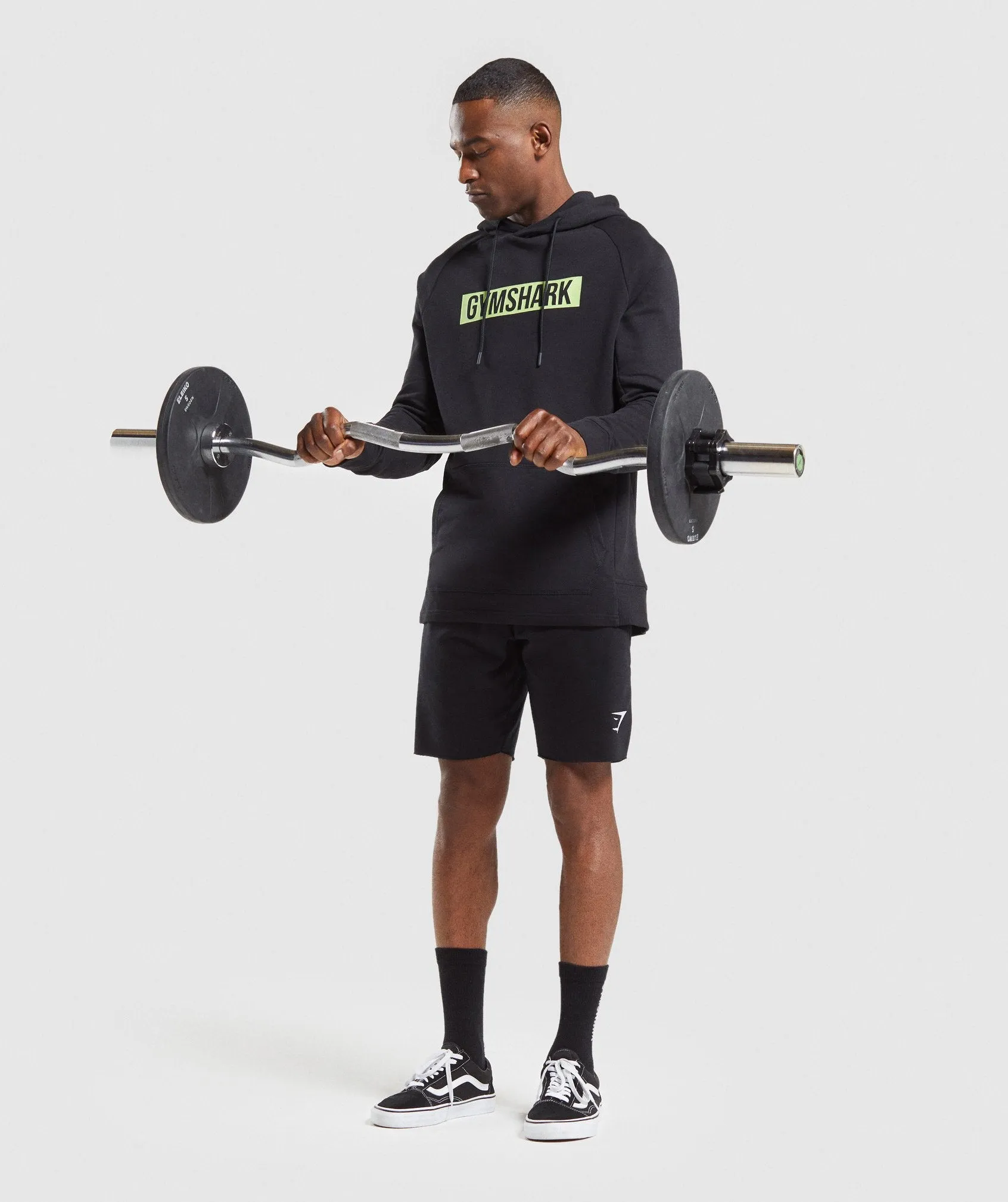 Gymshark Block Hoodie - Black/Lime