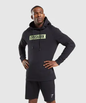 Gymshark Block Hoodie - Black/Lime