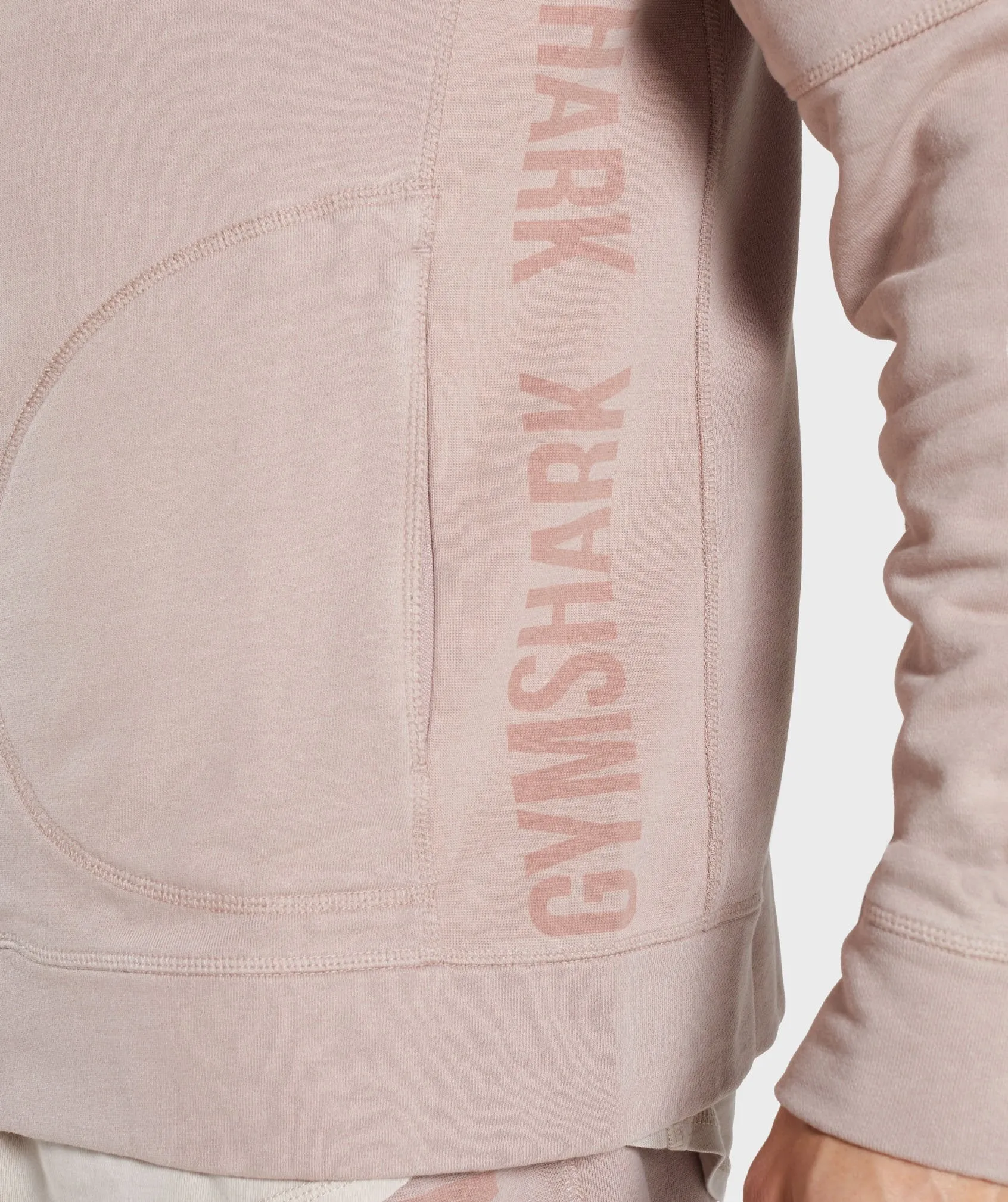 Gymshark Laundered Zip Hoodie - Nude