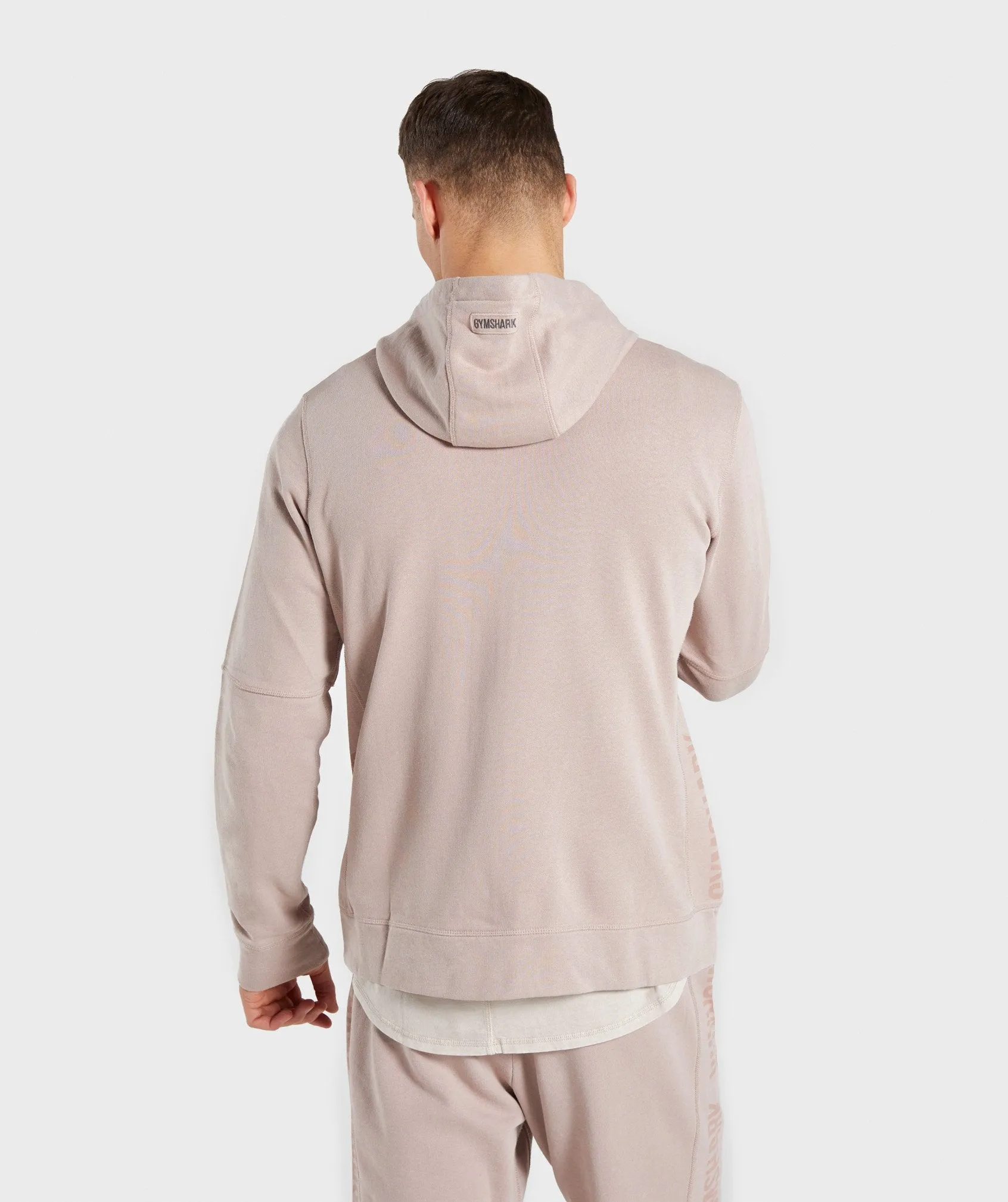 Gymshark Laundered Zip Hoodie - Nude