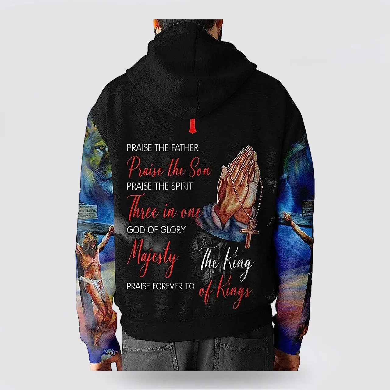 Jesus Saved My Life Hand Pray 3d Hoodies For Women Men - Christian Apparel Hoodies