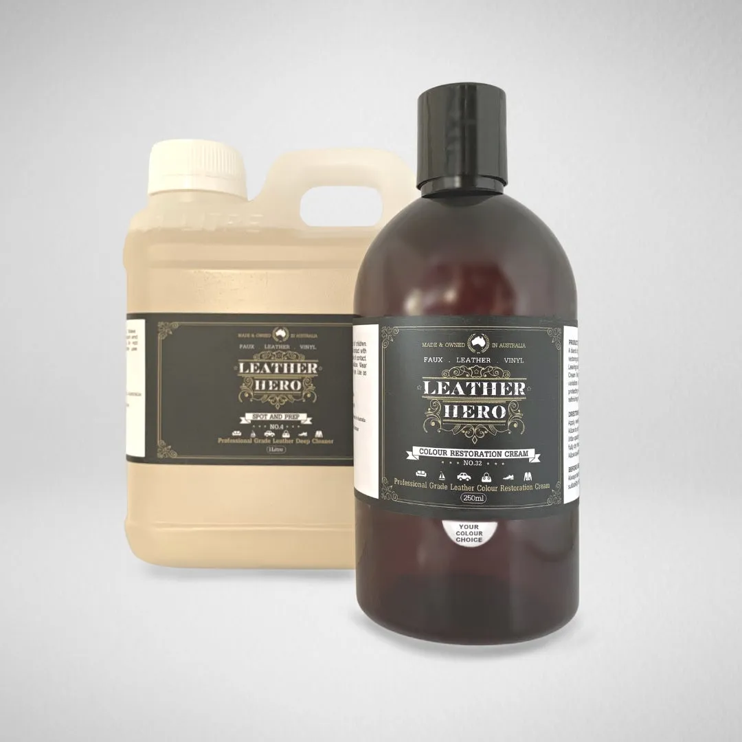 Leather Colour Cream Kit - Carbon