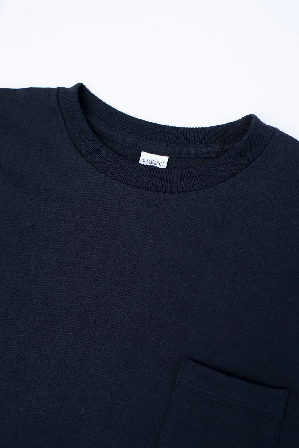 Lot 263 - DENIME - Crew Neck Pocket Tee - Black