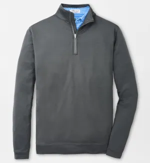 Melange Perth Performance Quarter-Zip in Smoke by Peter Millar