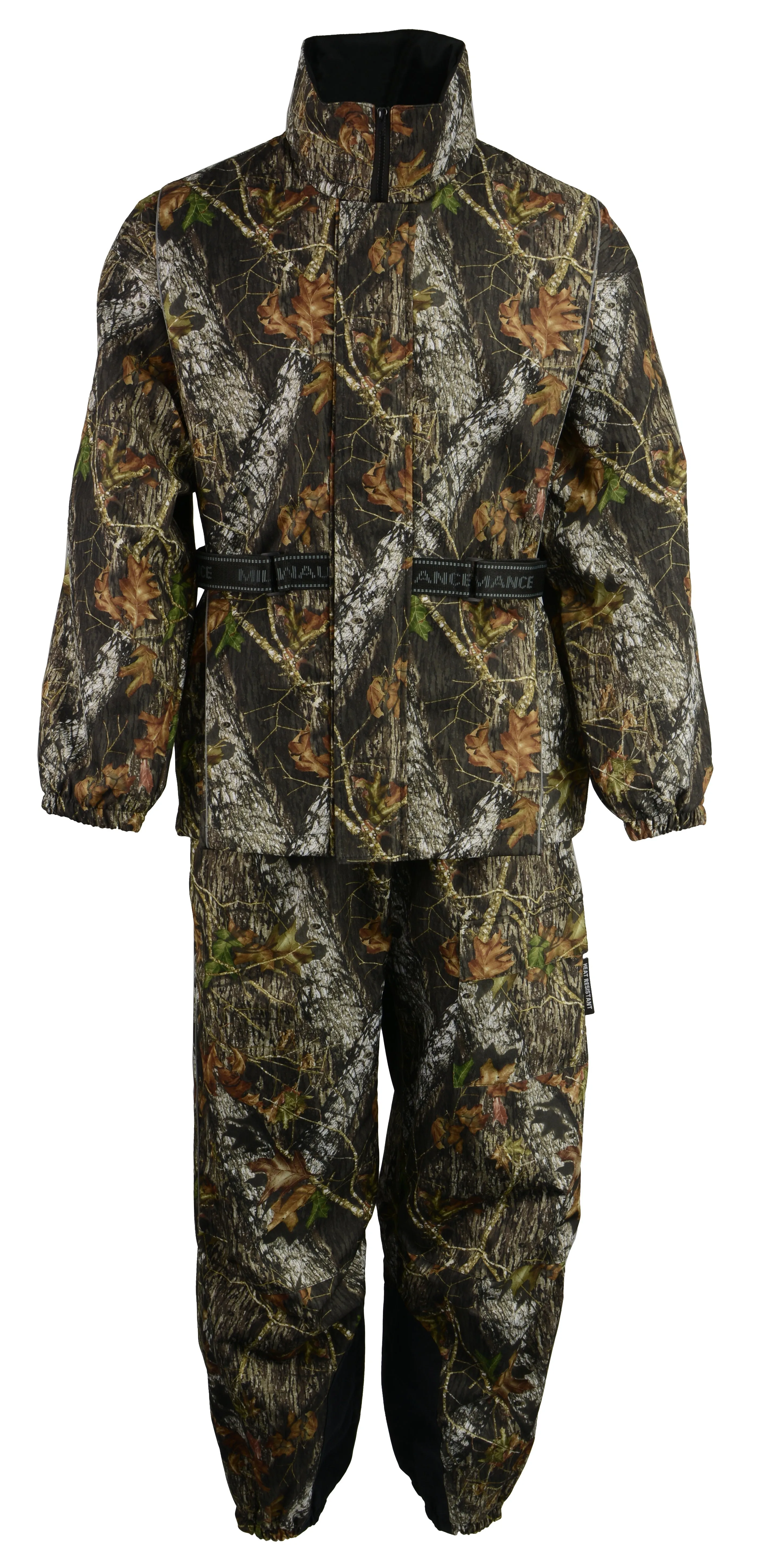 Men's Mossy Oak® Camouflage Rain Suit Water Proof w/ Reflective Piping