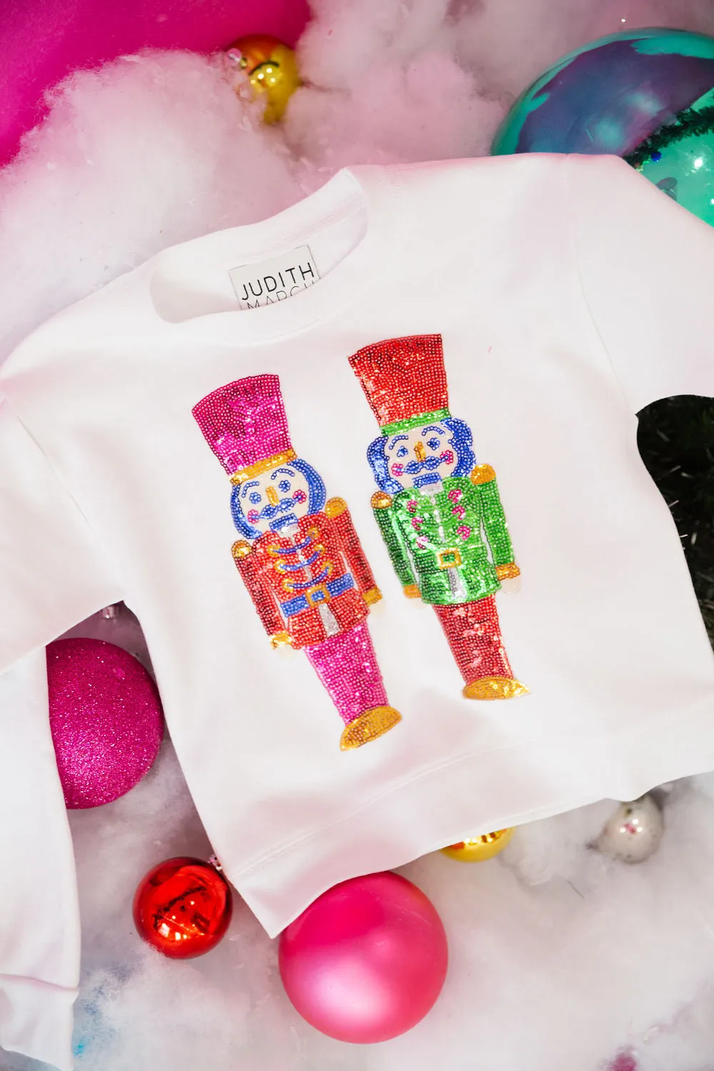 MINI KIDS SEQUIN NUTCRACKER PULLOVERS