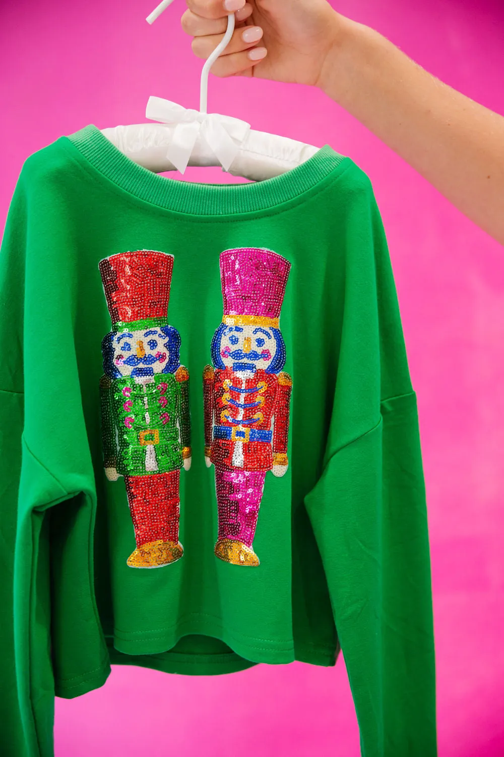 MINI KIDS SEQUIN NUTCRACKER PULLOVERS