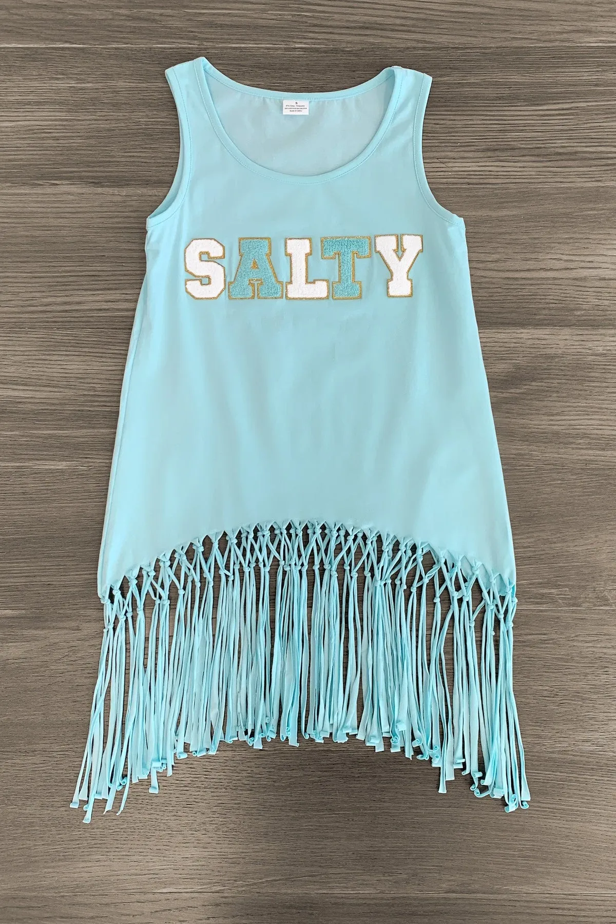 Mom & Me - "Salty" Chenille Patch Tank Top