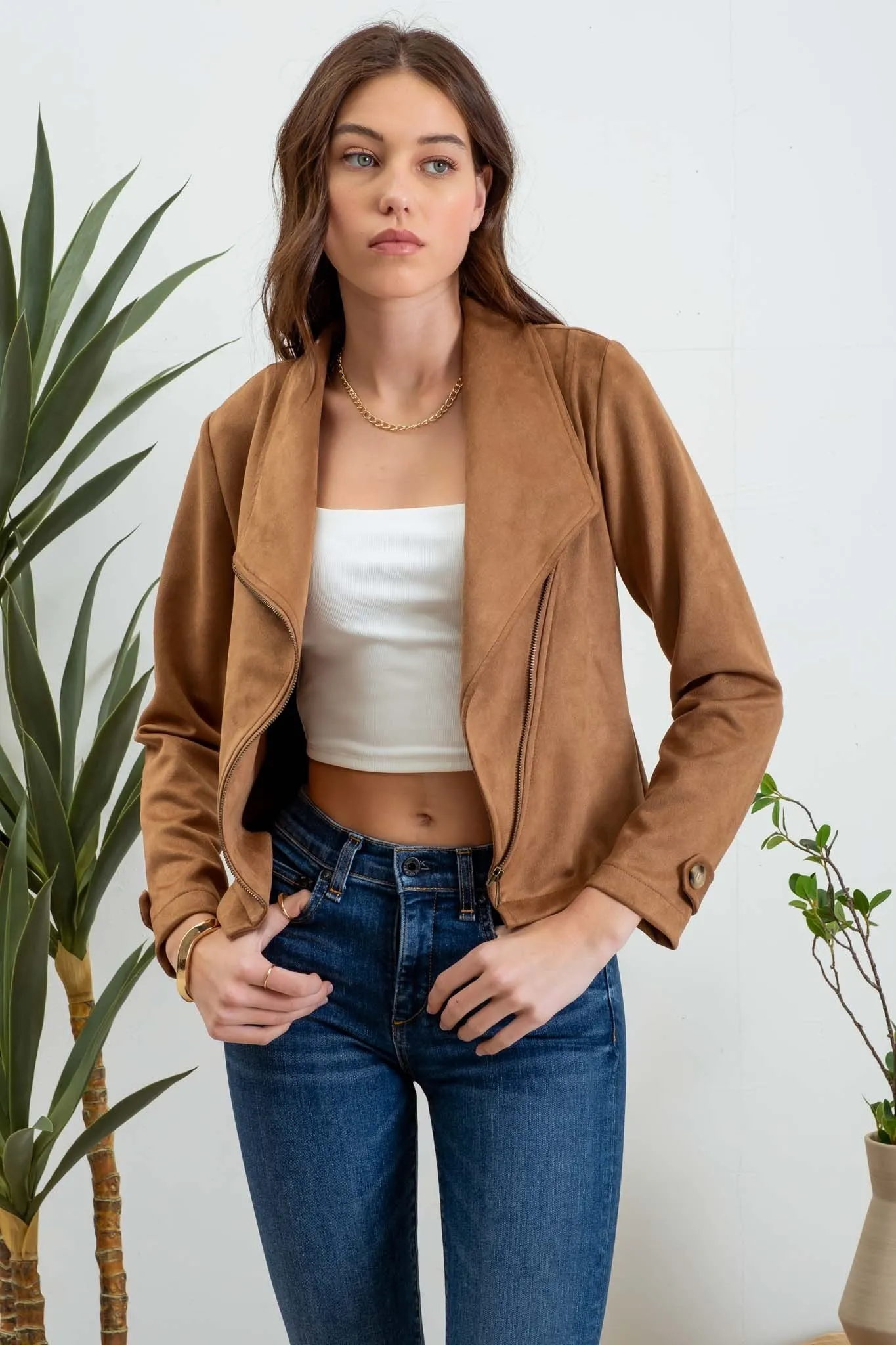 Mystic Voyager Faux Suede Jacket- 2 Colors!