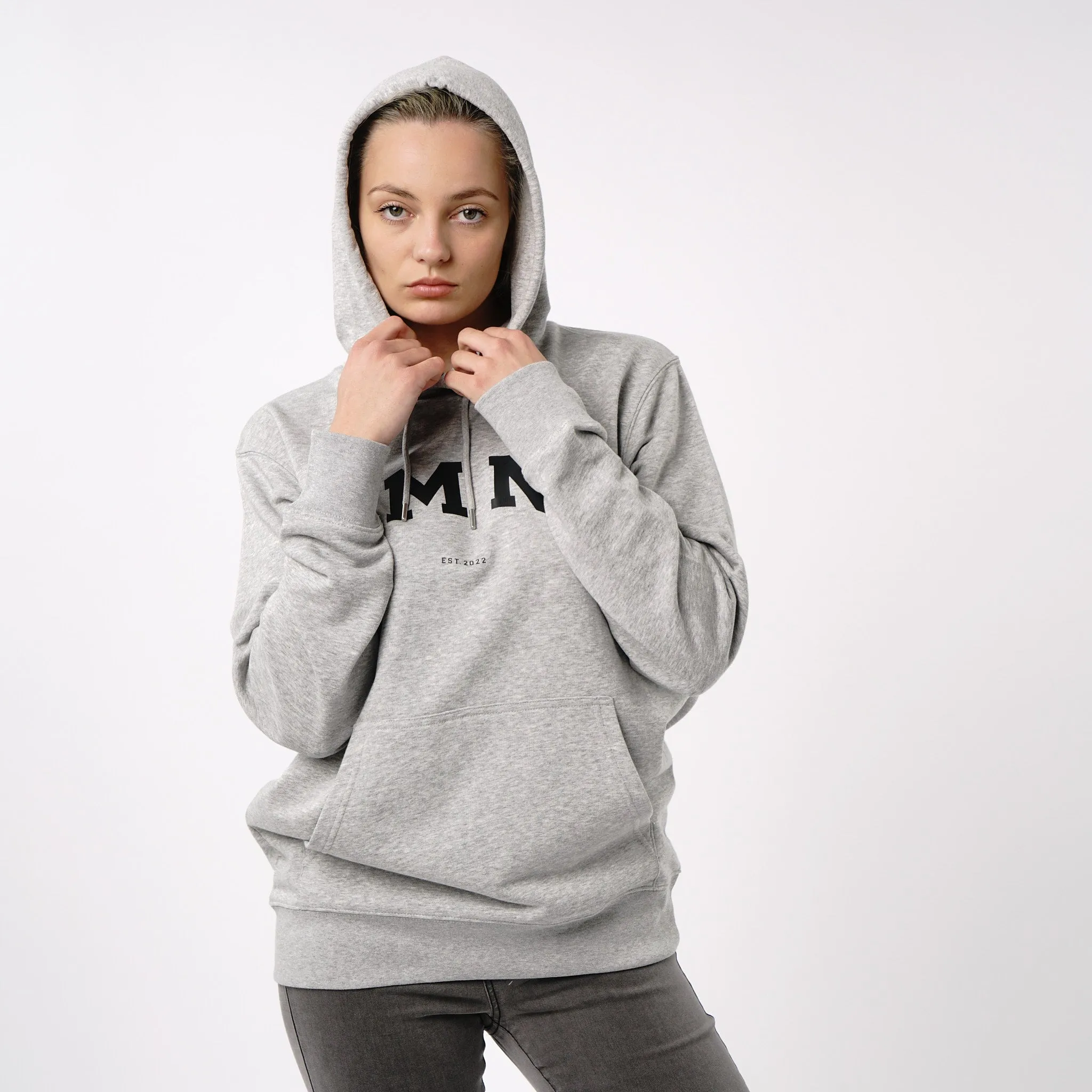 Omnitau Women's Prepster Organic Cotton Hoodie - Heather Grey