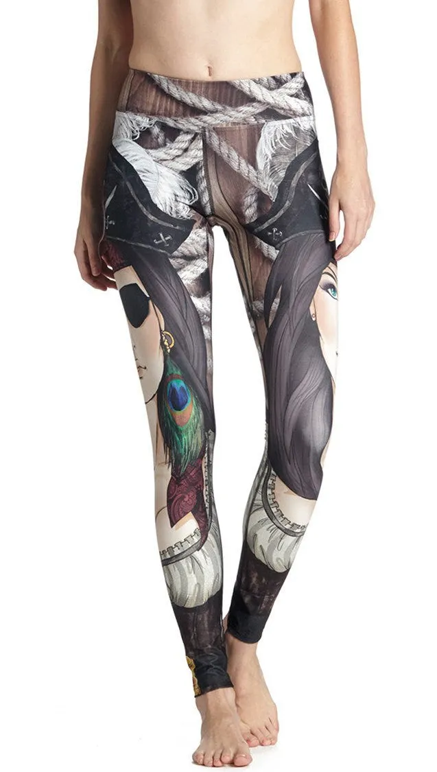 Pirate - Full Length Triathlon Leggings - CUSTOM ORDER