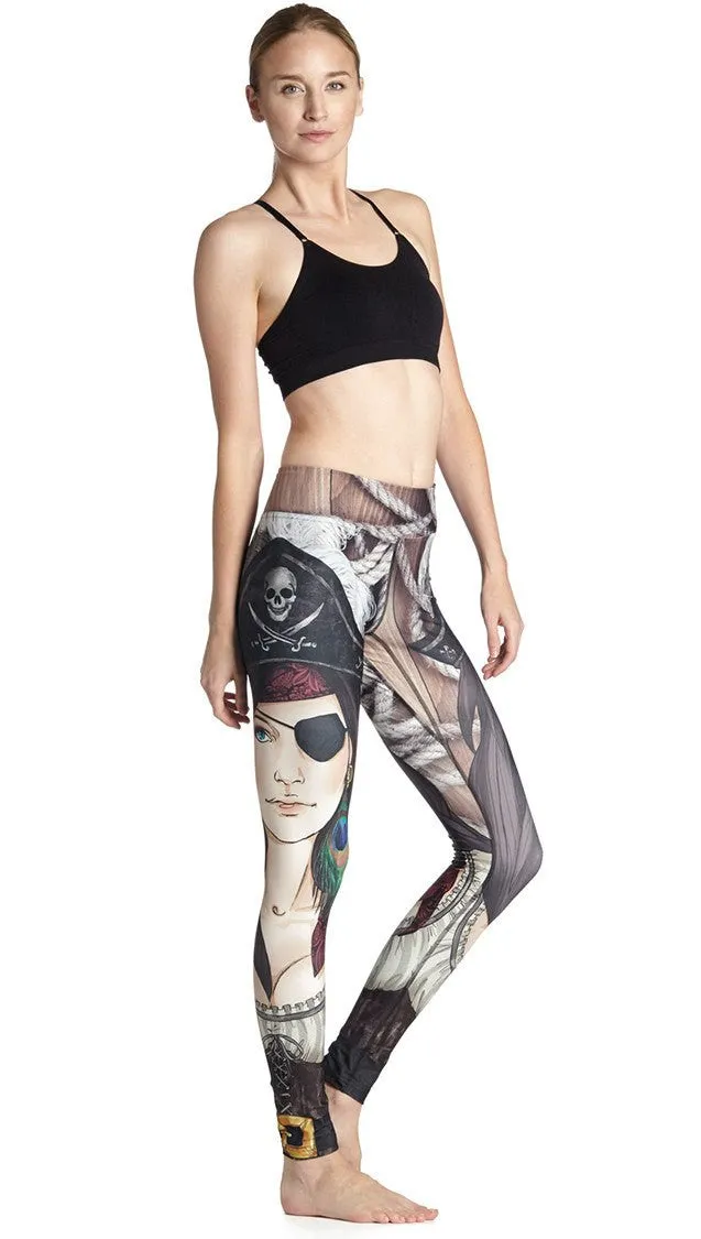 Pirate - Full Length Triathlon Leggings - CUSTOM ORDER