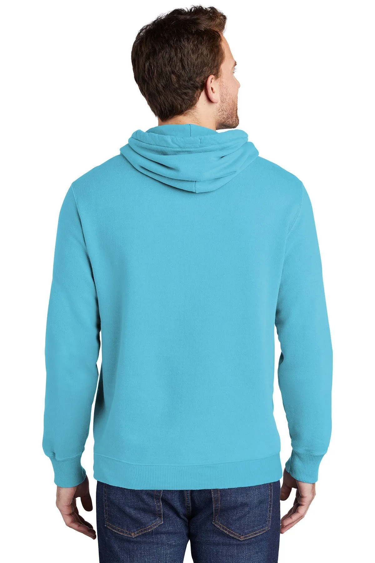 Port & Company Pigment Dyed Customized Hoodies, Tidal Wave