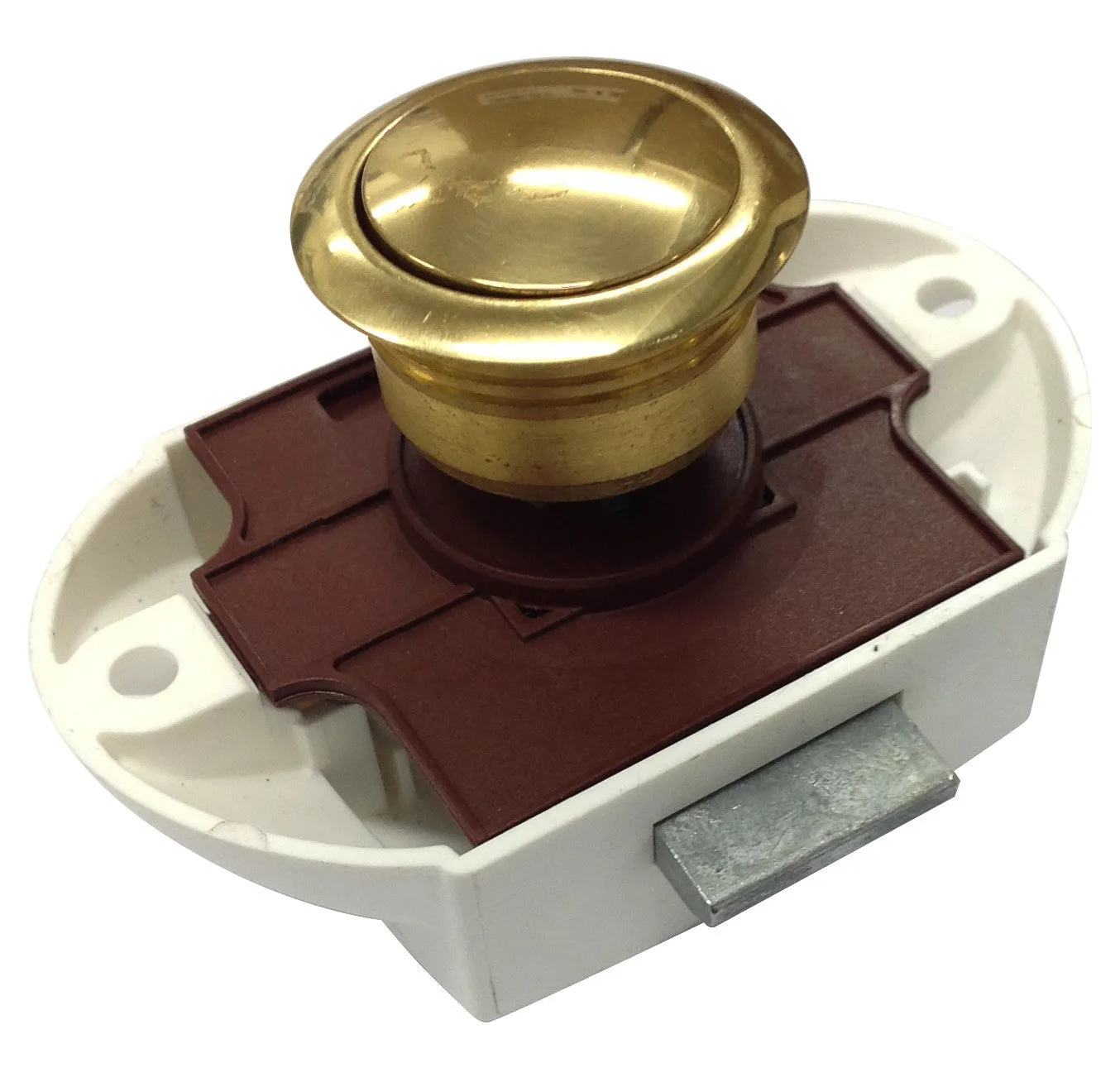 PUSH CATCH 19MM BRASS/PLASTIC