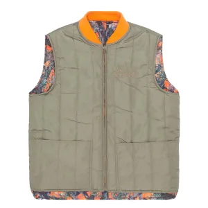 QUILTED REVERSIBLE CAMO VEST