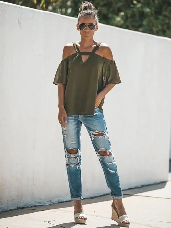 TastyHottie - Romance Sleeves Off Shoulder Blouses&shirt Tops