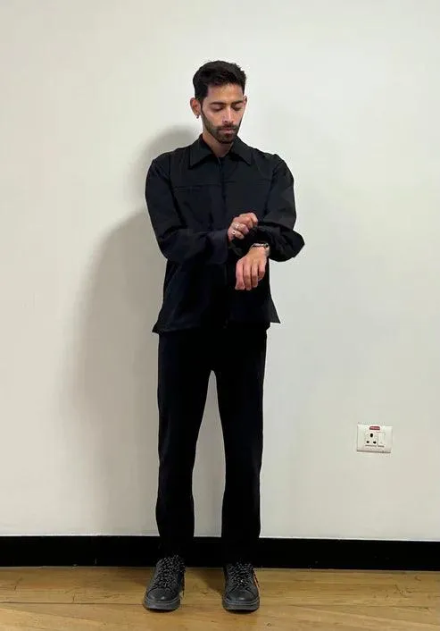 Thin Solidblck Jacket