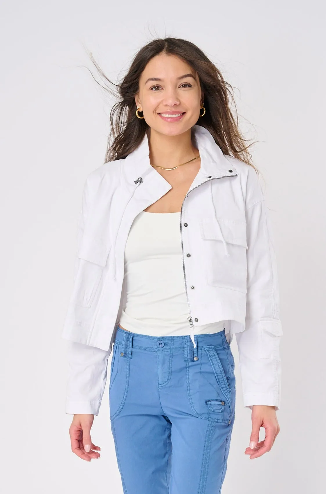 Umi Stretch Cargo Crop Jacket