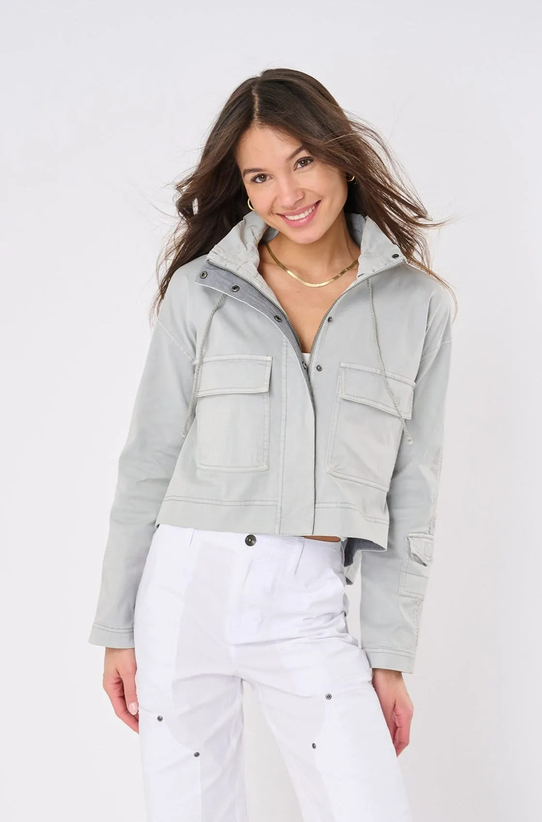 Umi Stretch Cargo Crop Jacket