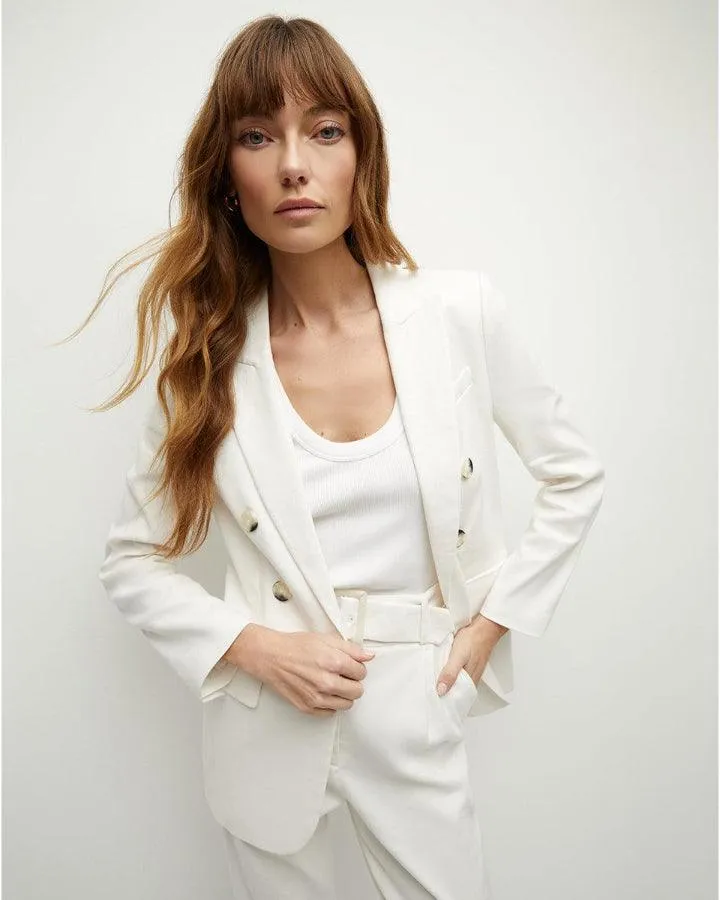 Veronica Beard Bexley Stretch Linen Dickey Jacket