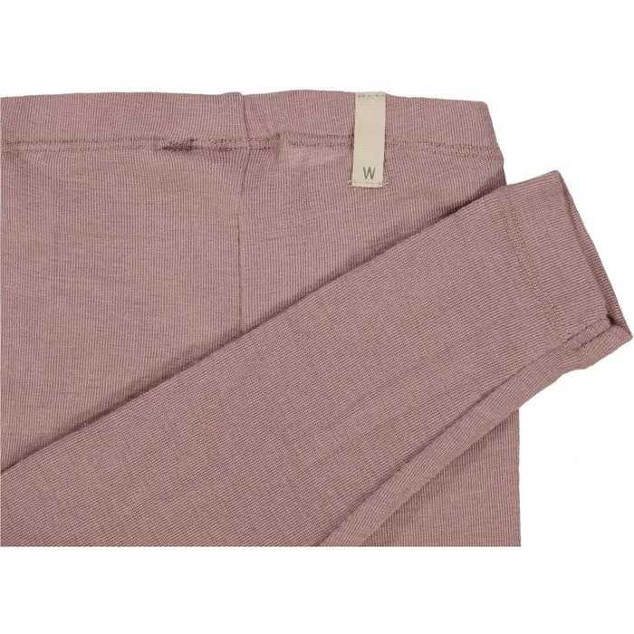 Wheat - Dusty Lilac Merino Leggings