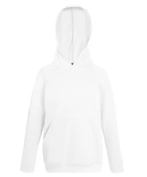 White - Kids lightweight hooded sweatshirt