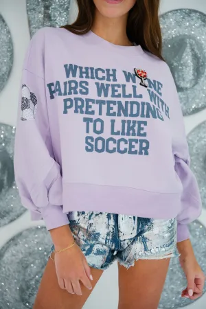 WINE LOVER SOCCER PULLOVER