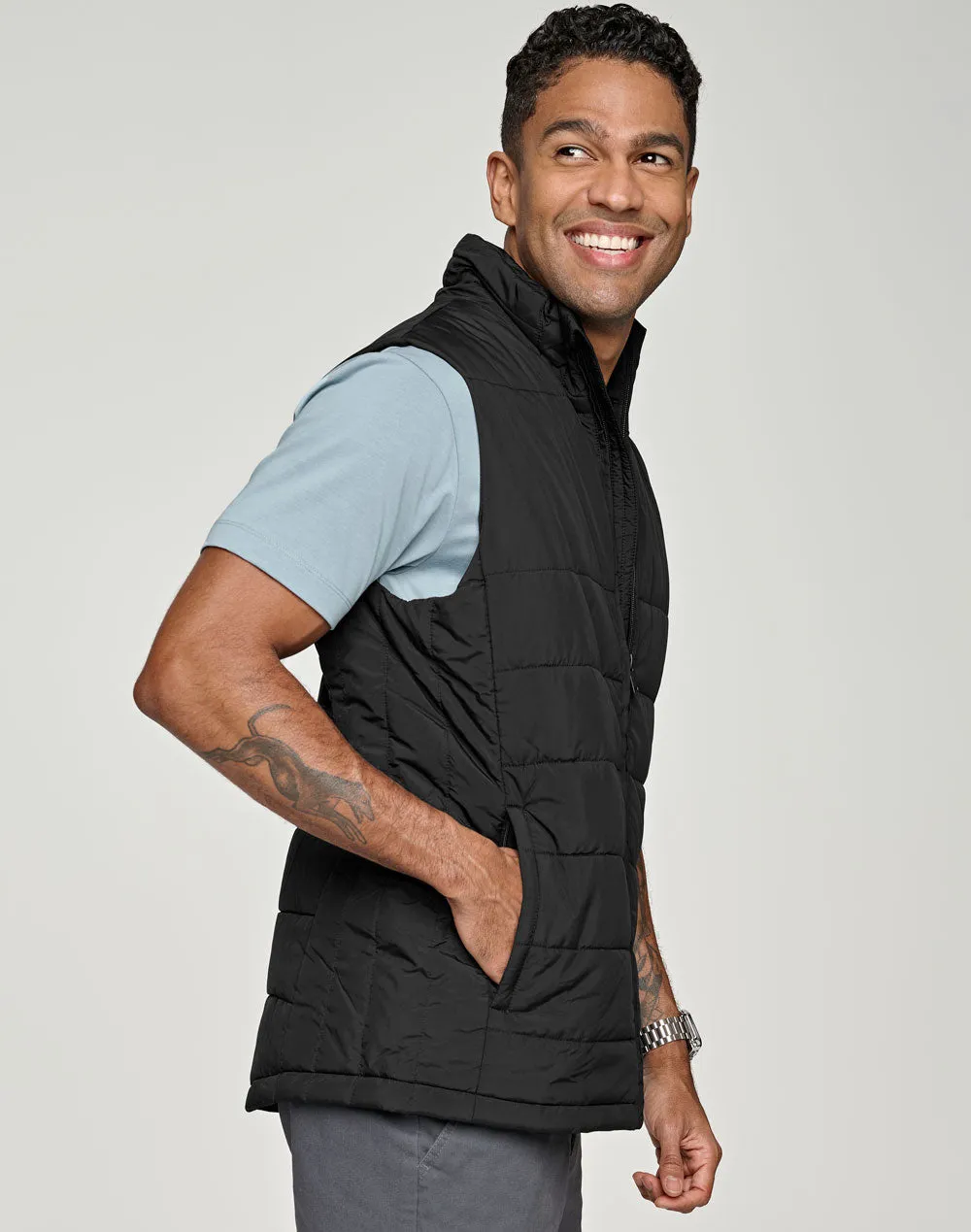 Winning Spirit Sustainable Insulated Puffer Vest (3D Cut) Men's (JK61)