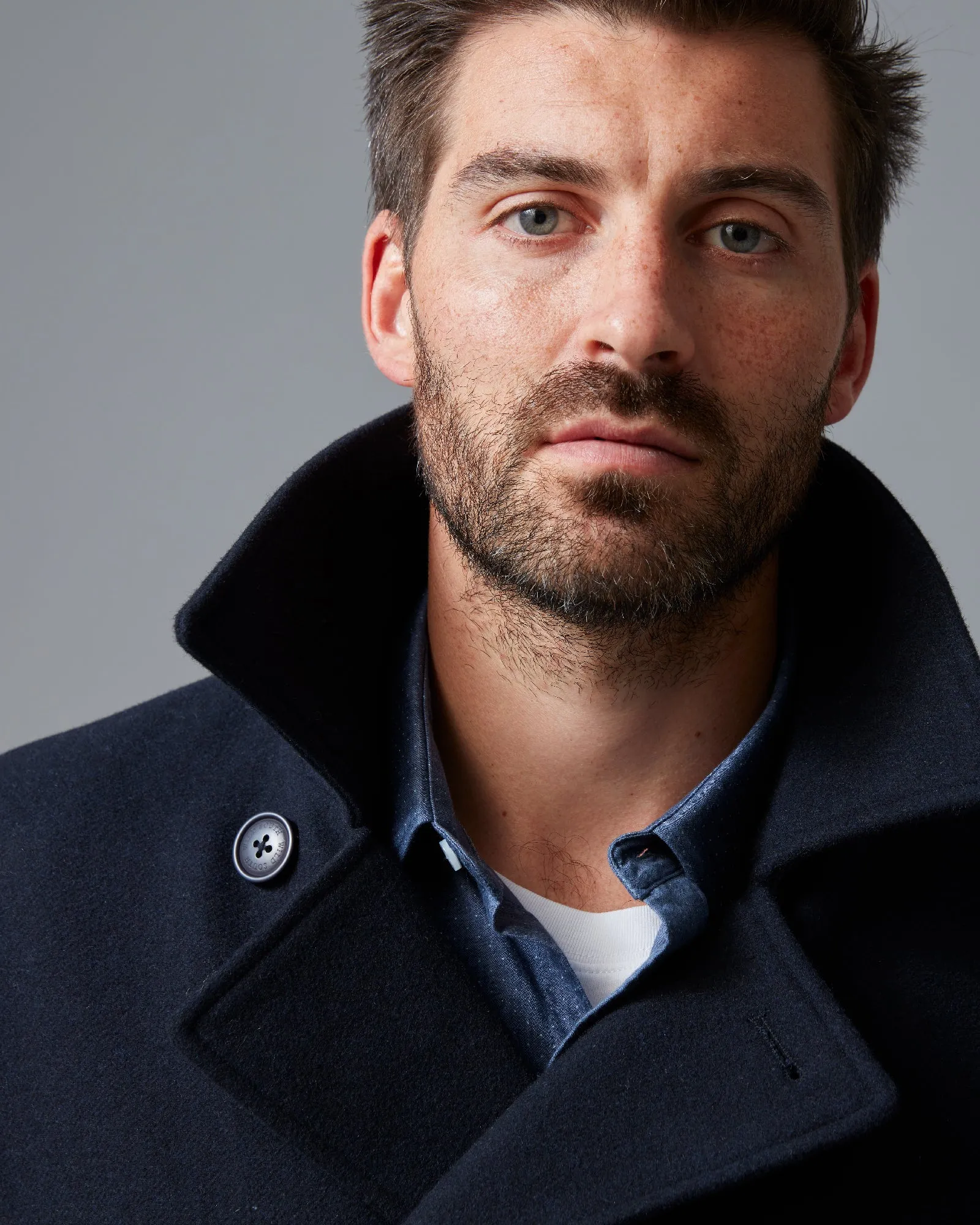 WOOL-BLEND PEA COAT